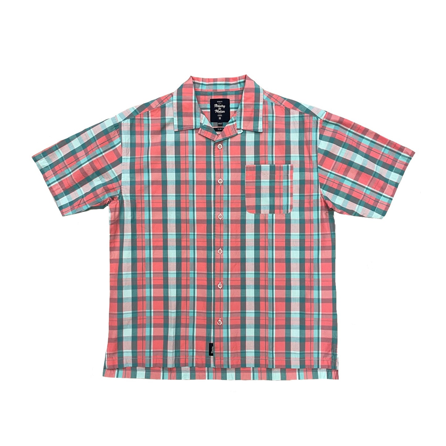 Strawberry Plaid SS Buttondown