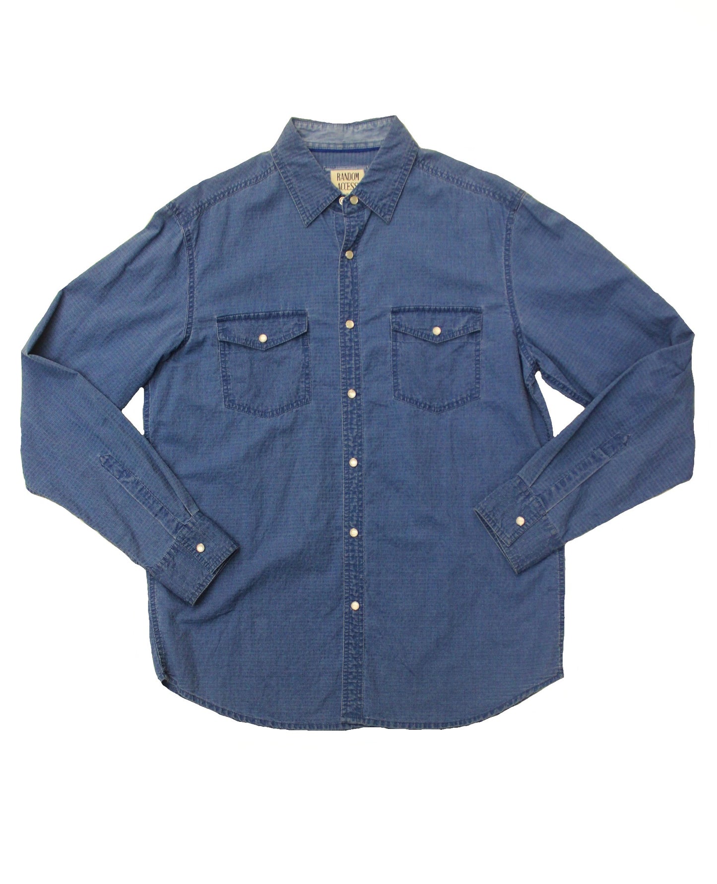 Dusted Denim Button-down - Super Massive Shop