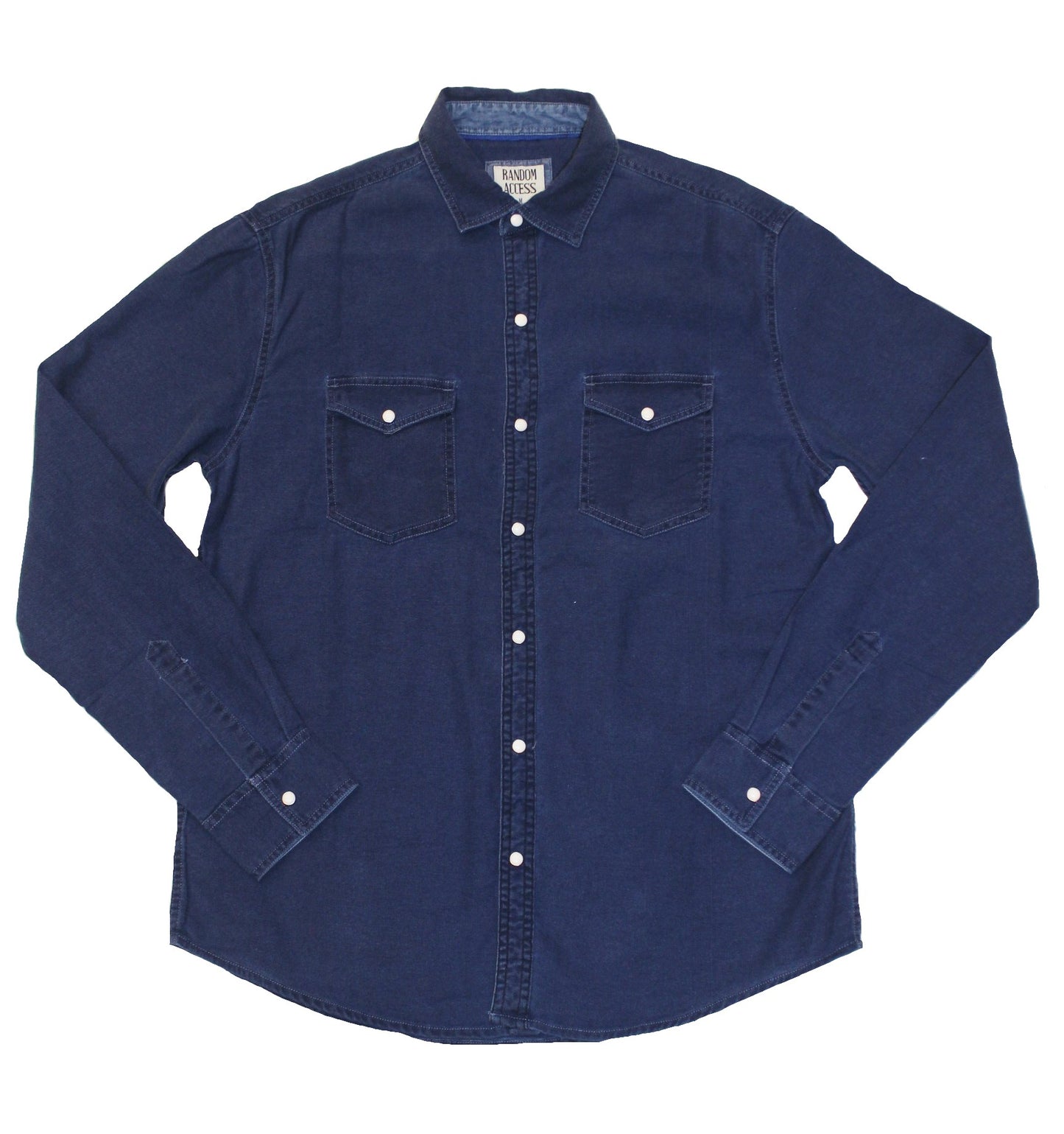 Faded Denim Button-down - Super Massive Shop