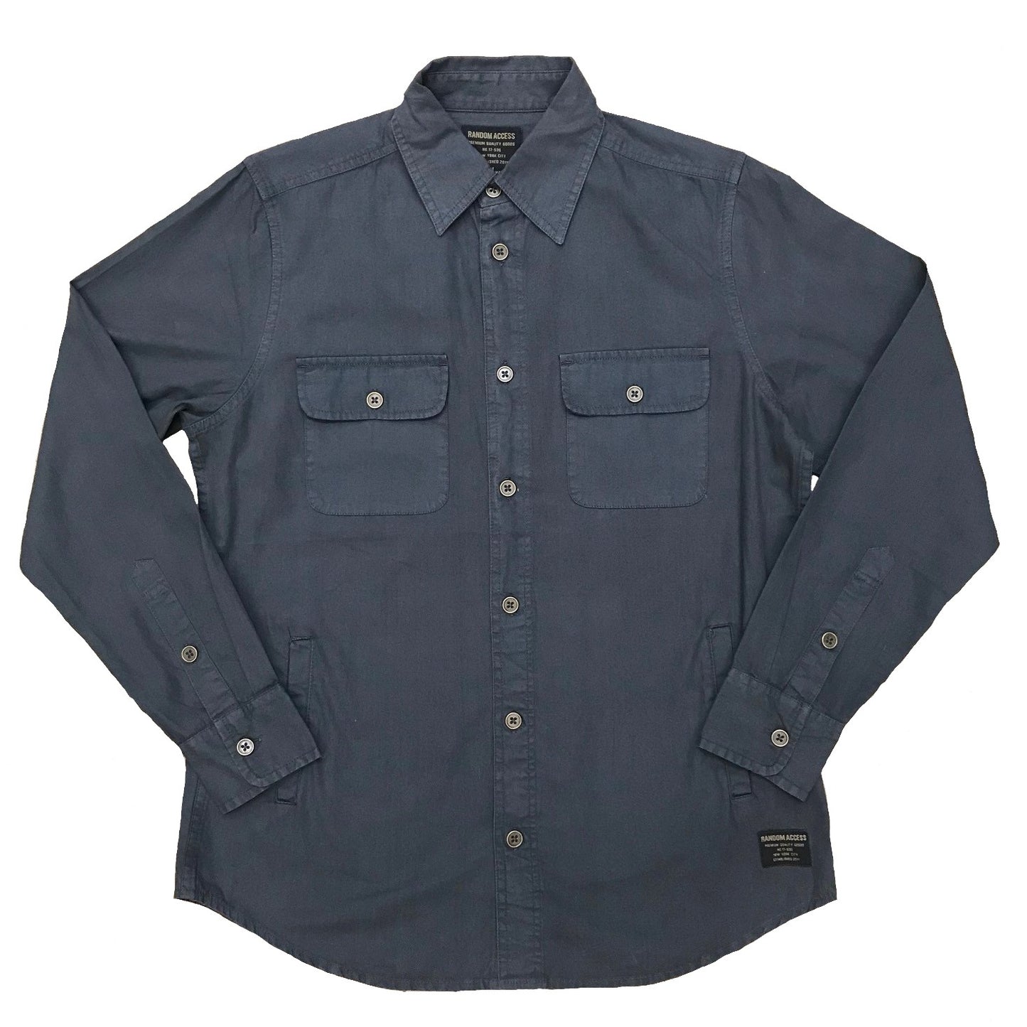 Asphalt Rustic Canvas Button-down