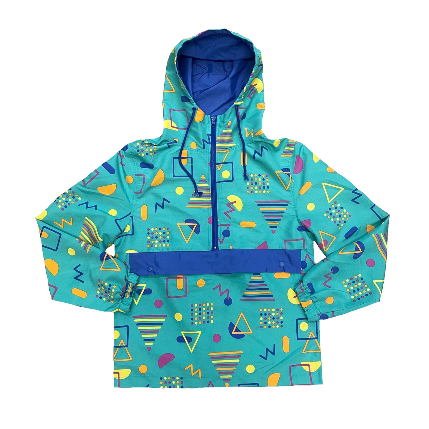 Aqua Windbreaker Pullover