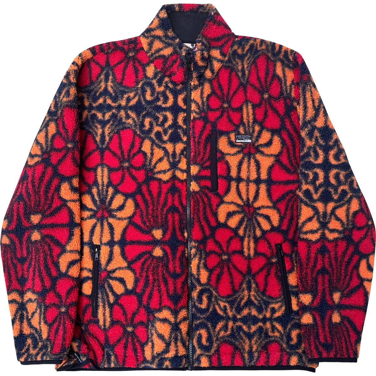 Flowery Sherpa Zip-up