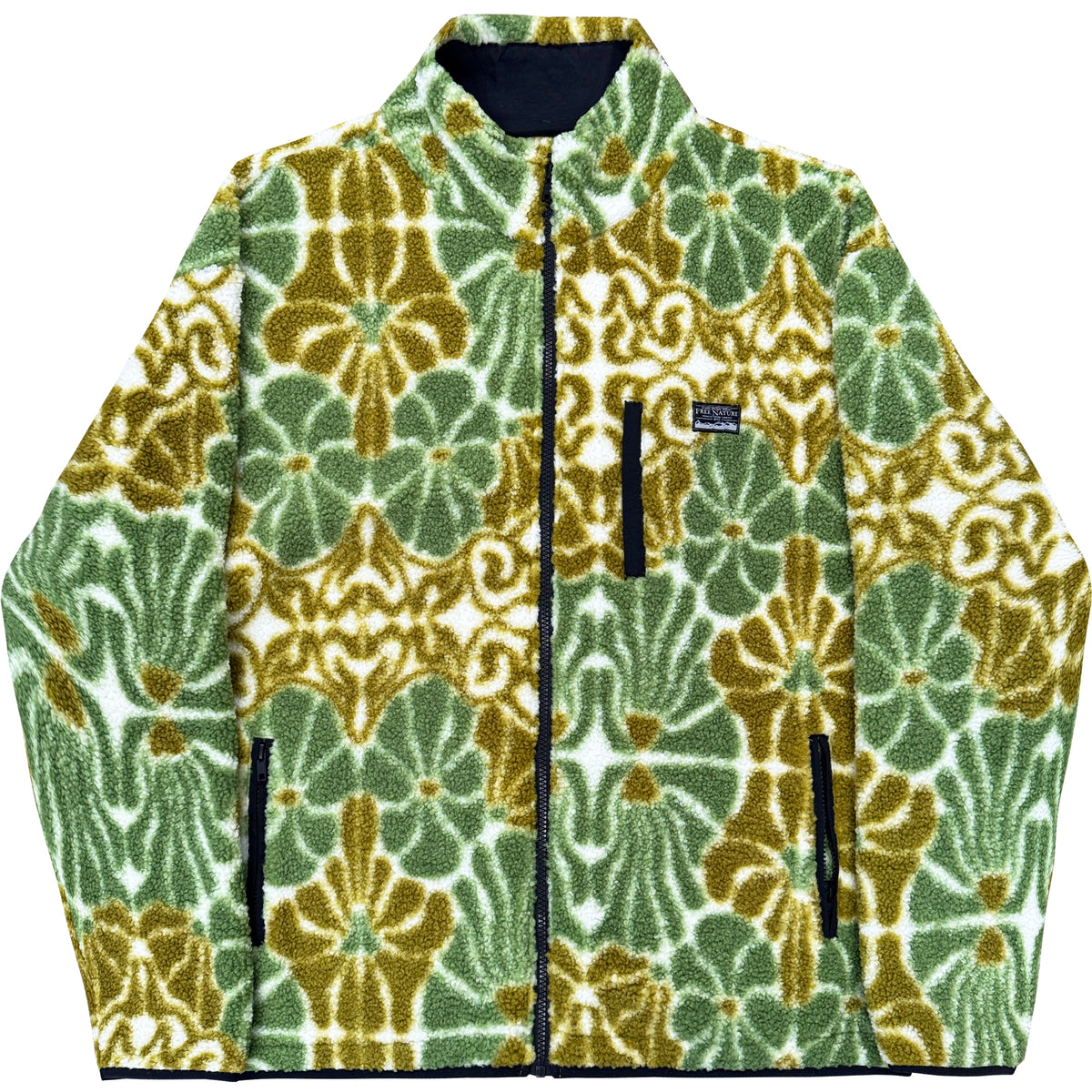 Flowery Sherpa Zip-up
