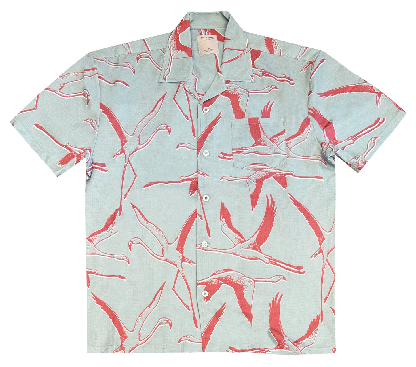 Flying Flamingo Set Buttondown - Super Massive Shop
