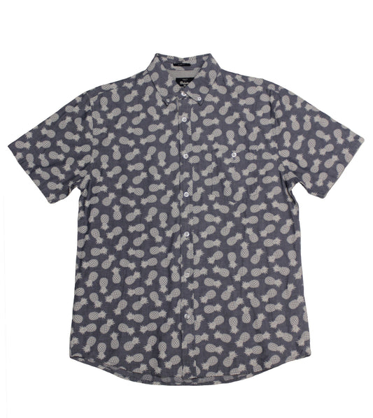 Pineapple Chambray SS Button-Down - Super Massive Shop