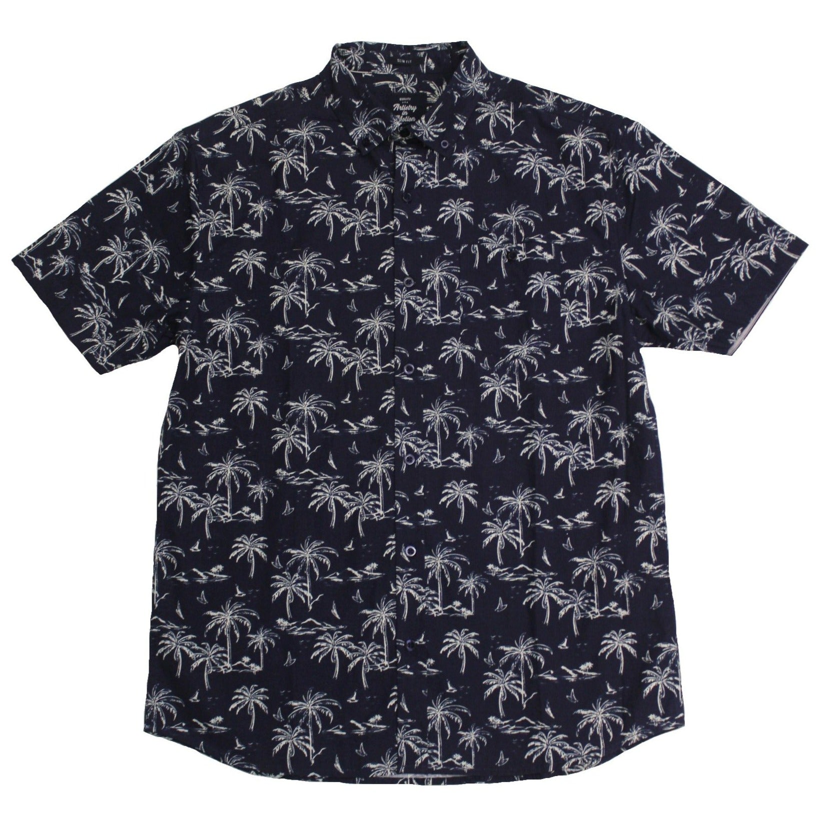 Infrared Palm SS Button-down - Super Massive Shop