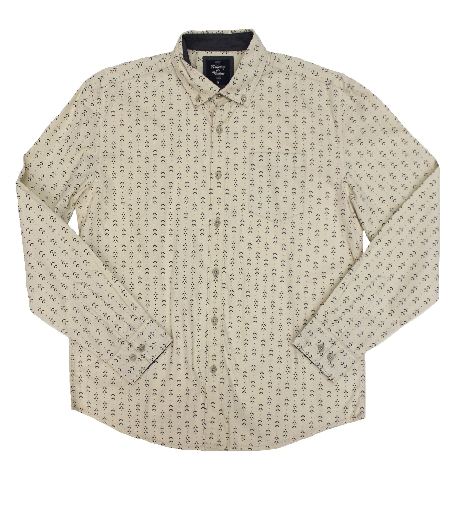 Wheat Poplin Button-down - Super Massive Shop