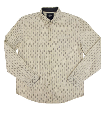 Wheat Poplin Button-down - Super Massive Shop