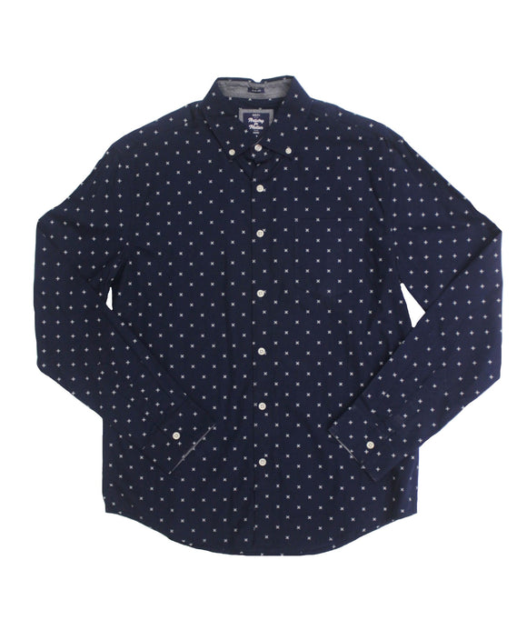 Blackberry Poplin Button-down - Super Massive Shop
