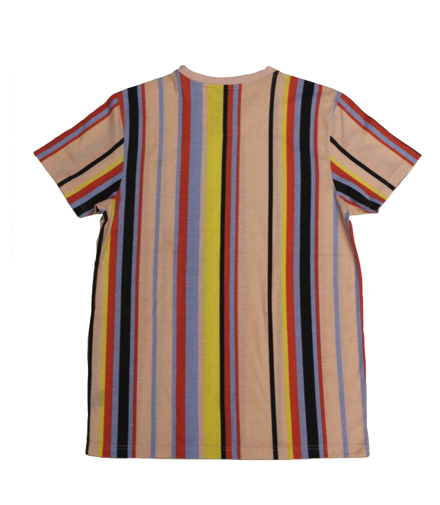 Double Pink VertStripe Collar Tee - Super Massive Shop
