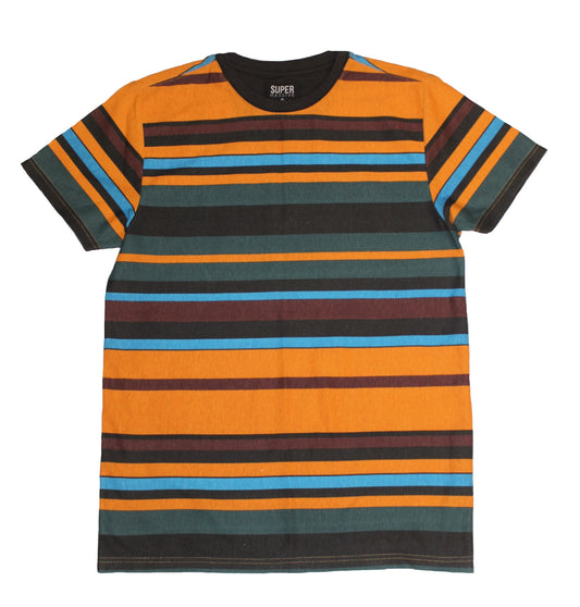 Burnt SideStripe Collar Tee - Super Massive Shop