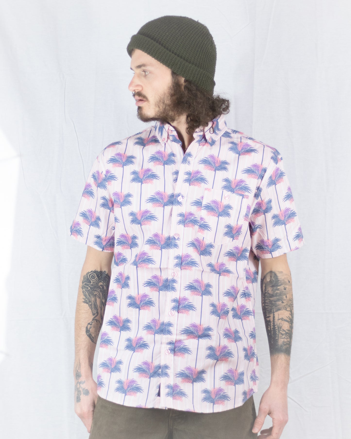 LA Pink SS Buttondown