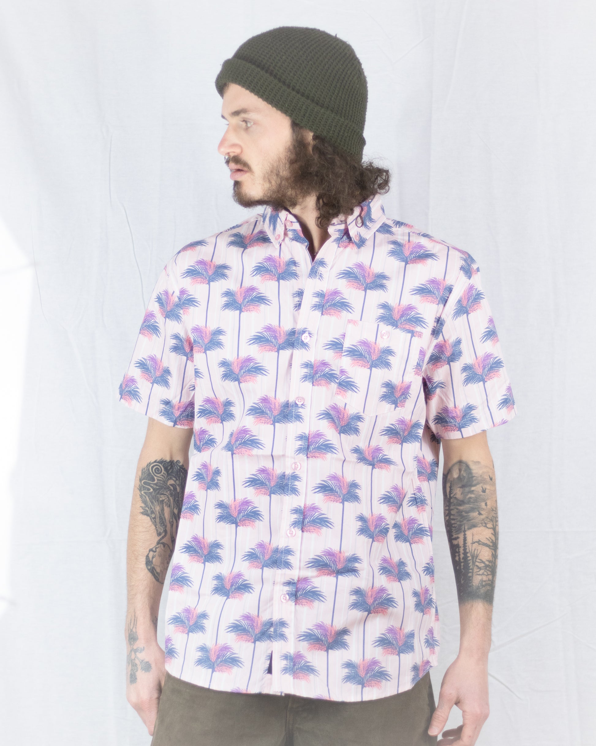 LA Pink SS Buttondown