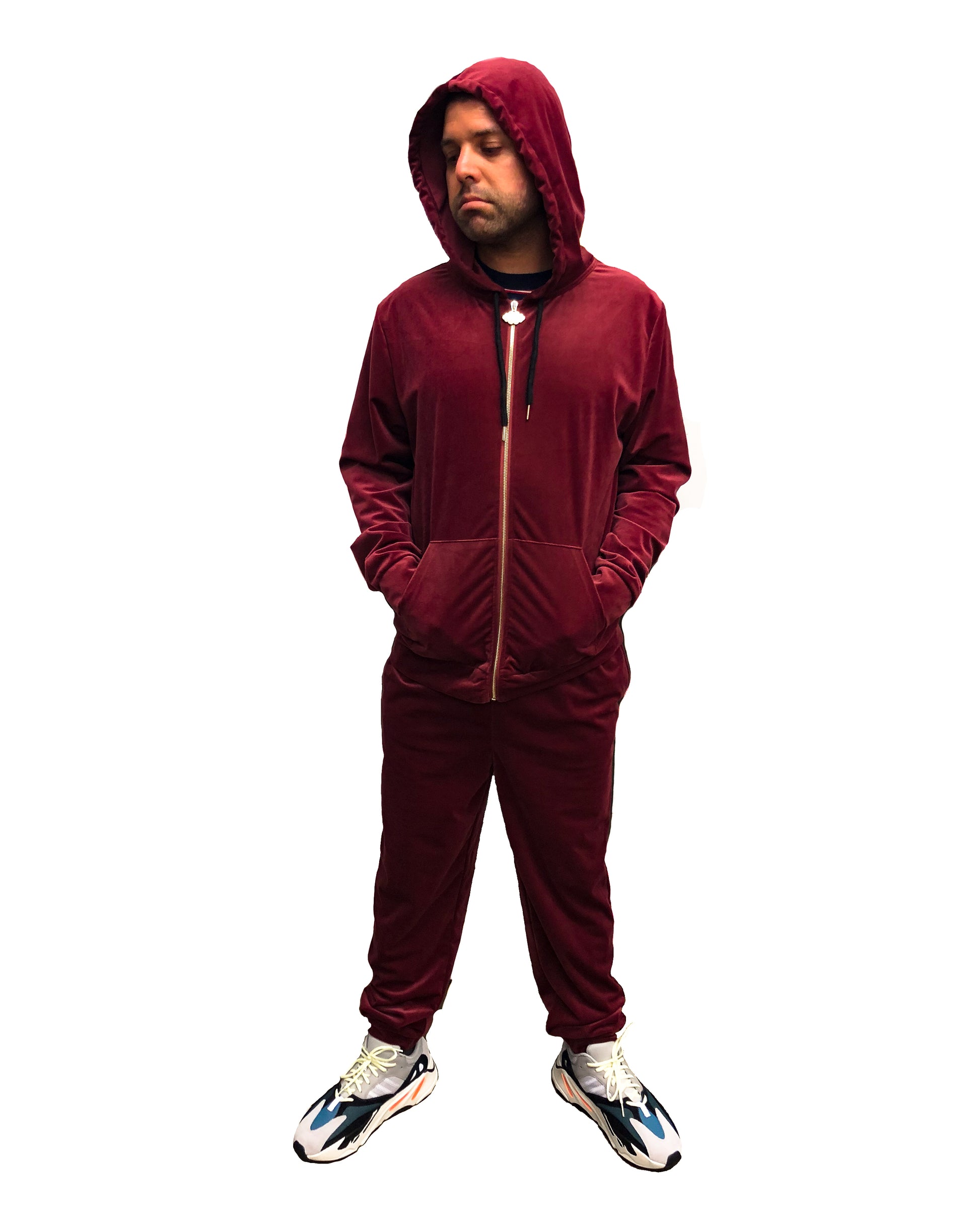 YAEZ Atlanta Velour Hoodie - Super Massive Shop