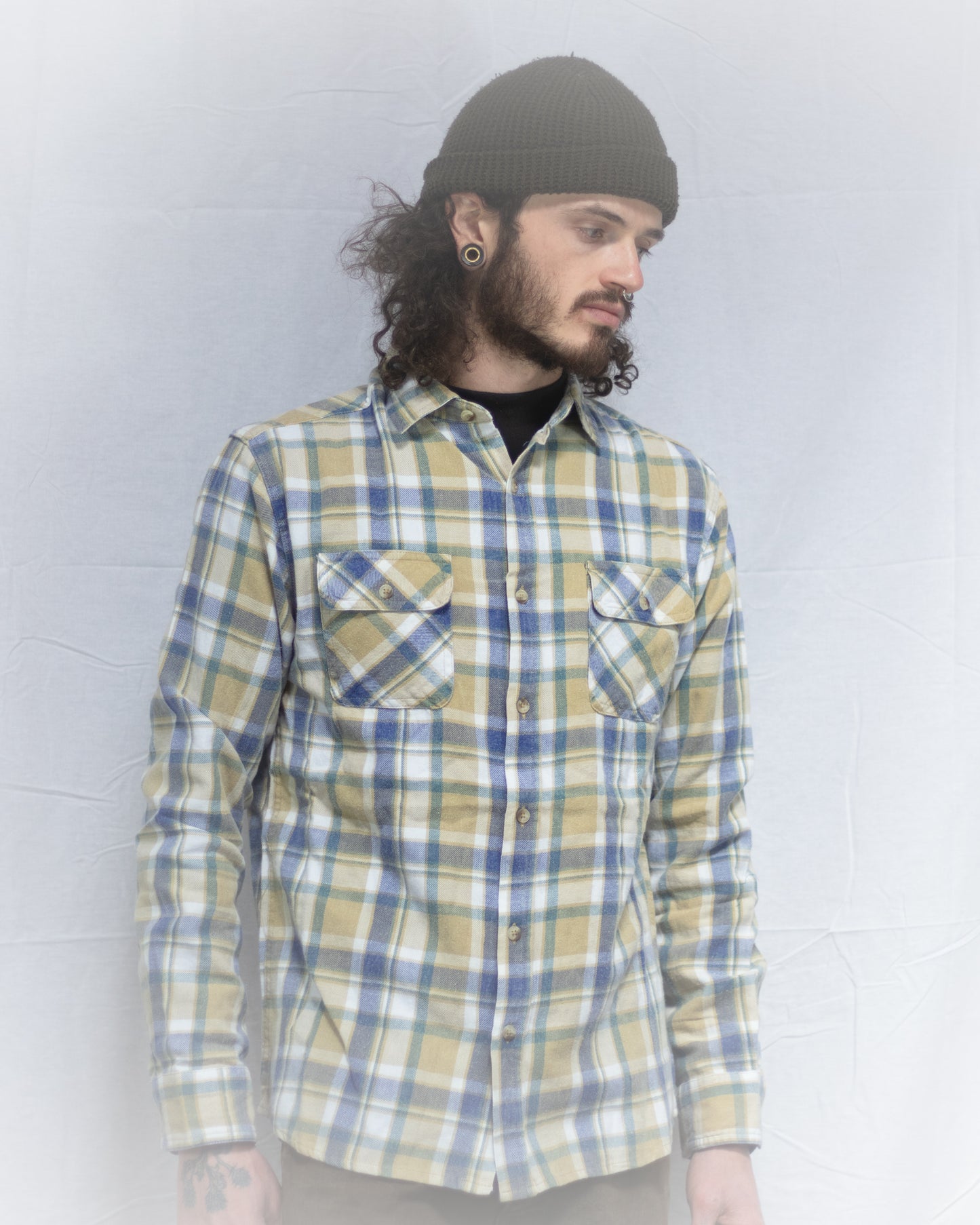 Gold Dirtbag Flannel Buttondown