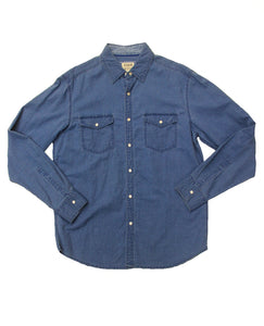 Dusted Denim Button-down - Super Massive Shop