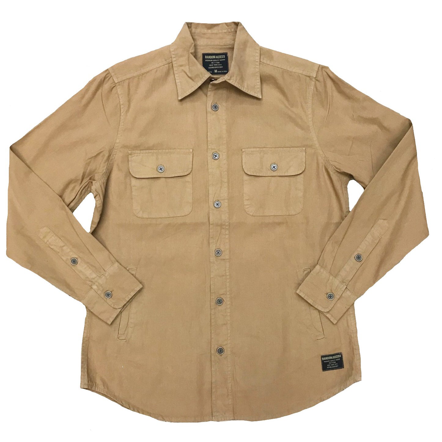 Tobacco Rustic Canvas Button-down