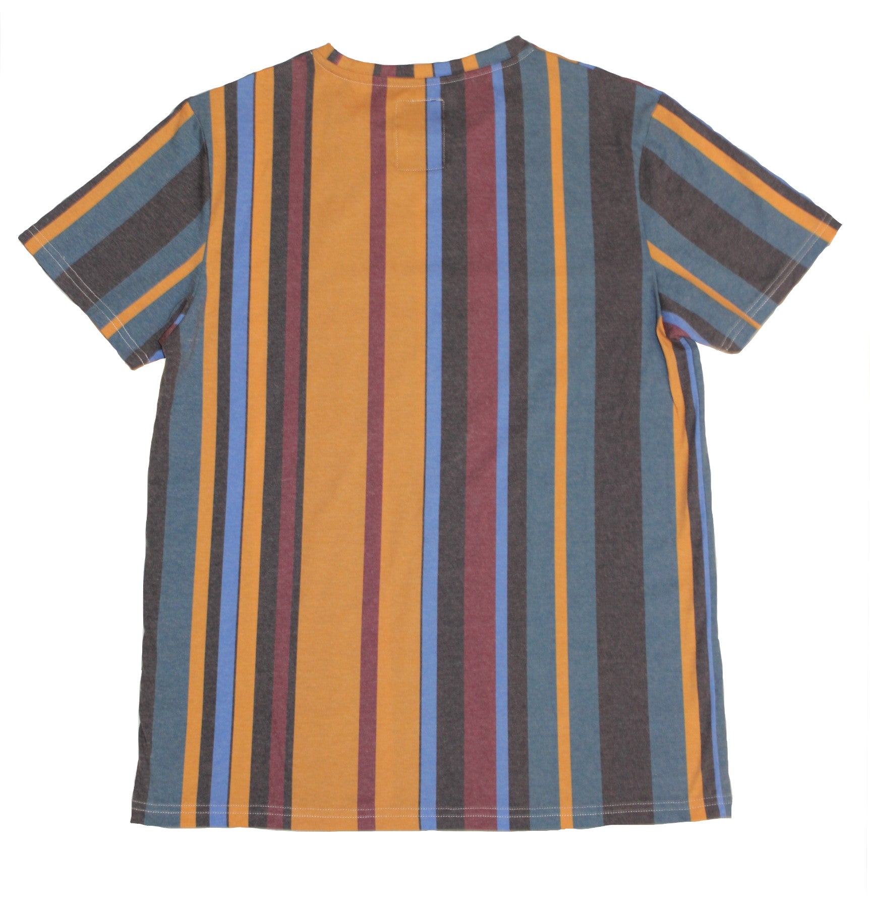 Burnt VertStripe Print Tee - Super Massive Shop