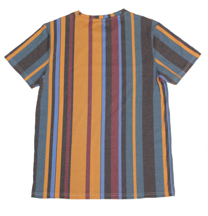 Burnt VertStripe Print Tee - Super Massive Shop