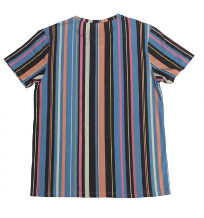 Turquoise VertStripe Print Tee - Super Massive Shop