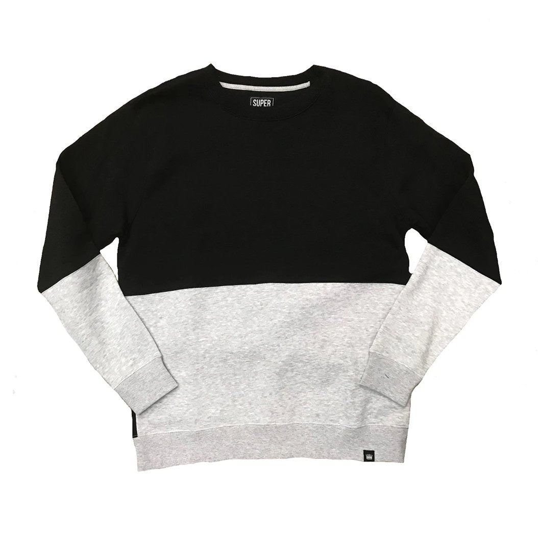 Heather Crewneck Fleece Black