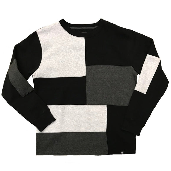 Panel Crewneck Fleece Charcoal