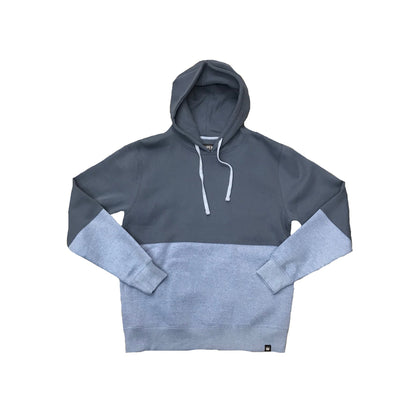 Heather Halved Hoodie Blue