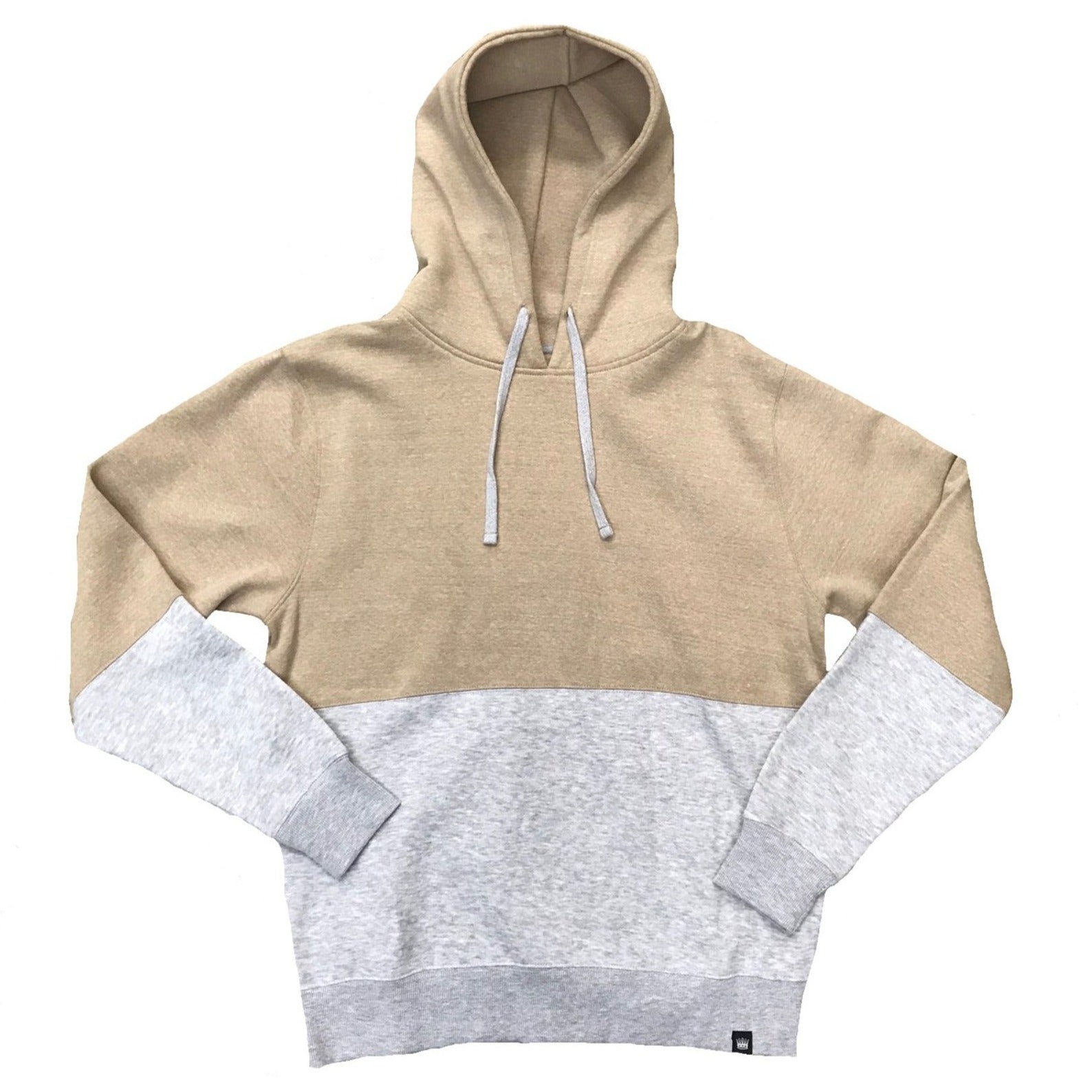 Heather Halved Hoodie Gold