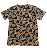 Peach Distortion SS Print Tee - Super Massive Shop