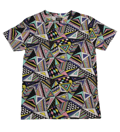 Geometric SS Print Tee - Super Massive Shop