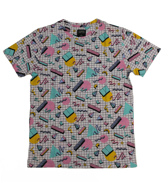 Eighties SS Print Tee - Super Massive Shop