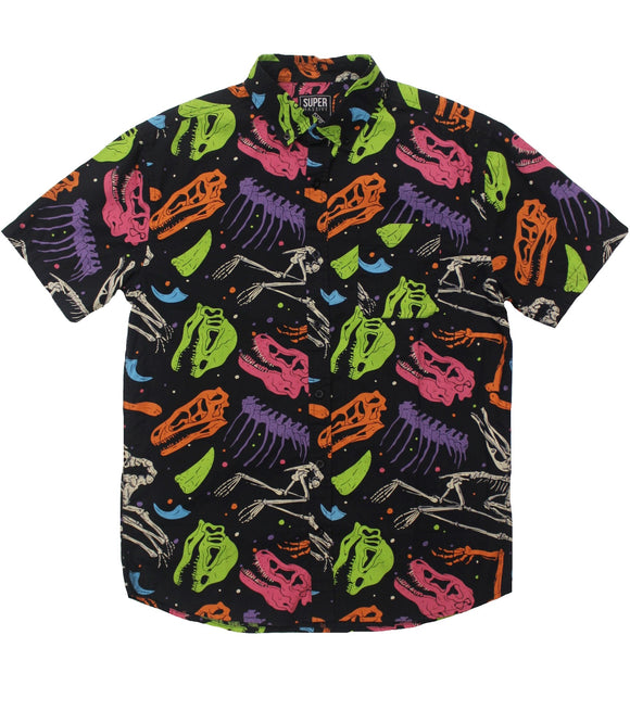 Dino Party SS Button-down - Super Massive Shop