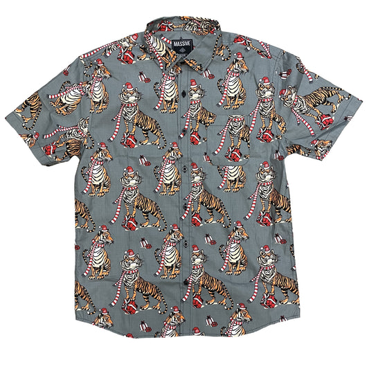 Tiger Santa SS Buttondown