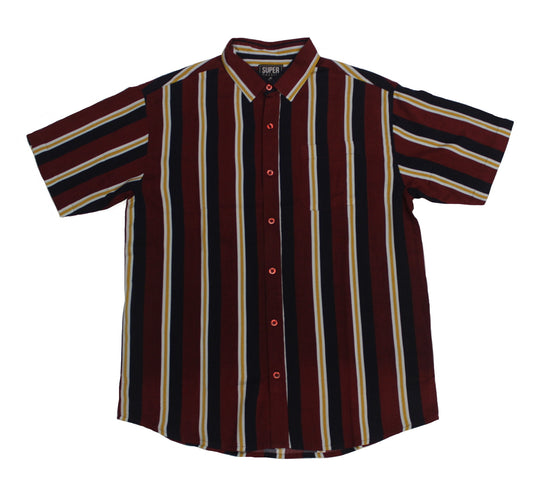 Ruby Red SS Button-down - Super Massive Shop